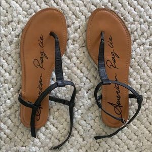 Black Strappy Sandals